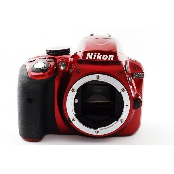 Nikon D3300 レンズセット レッド★極上美品★高画質！新品SDカード、フード付き♪ ニコン Nikon D3300 レンズセット レッド 美品 高画質 SDカード
