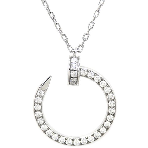 【国内発送★Cartier】ジュスト アン クル ネックレス 18K WG カルティエ CARTIER ジュストアンクル ネックレス 18金 K18