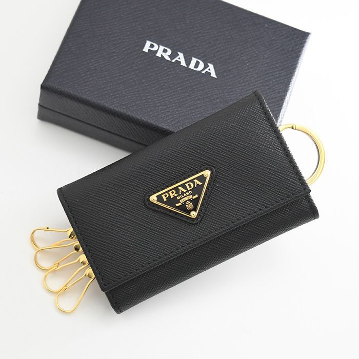 PRADA 6連キーケース SAFFIANO TRIANGOLO NERO PRADA 6連キーケース