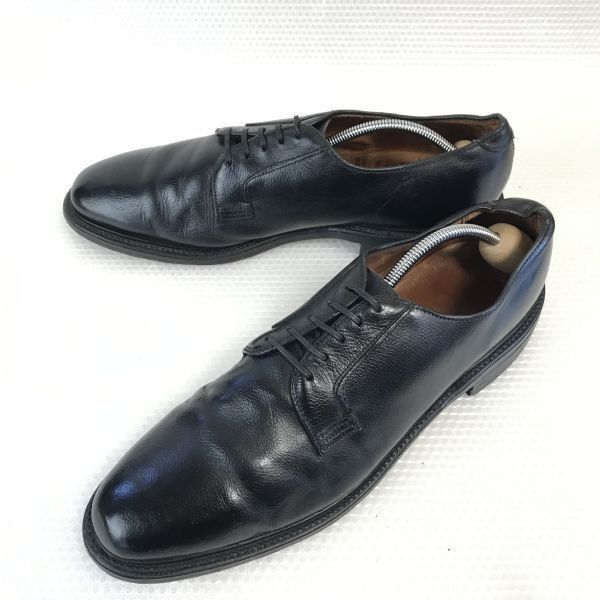 USA80s-90s Vintage JCペニー J.C.Penney 本革 グッドイヤー製法 プレーントゥ 10.5B 27.5-28.0 黒 BLACK サービス dress shoes◆A-92