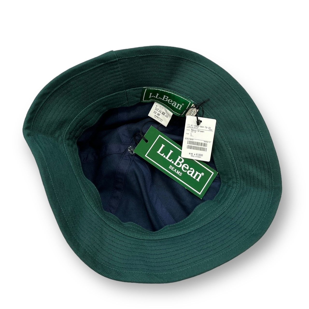 新品 L.L.Bean × BEAMS 別注 23SS Bean's Boat Hat NAVY L - @タイム