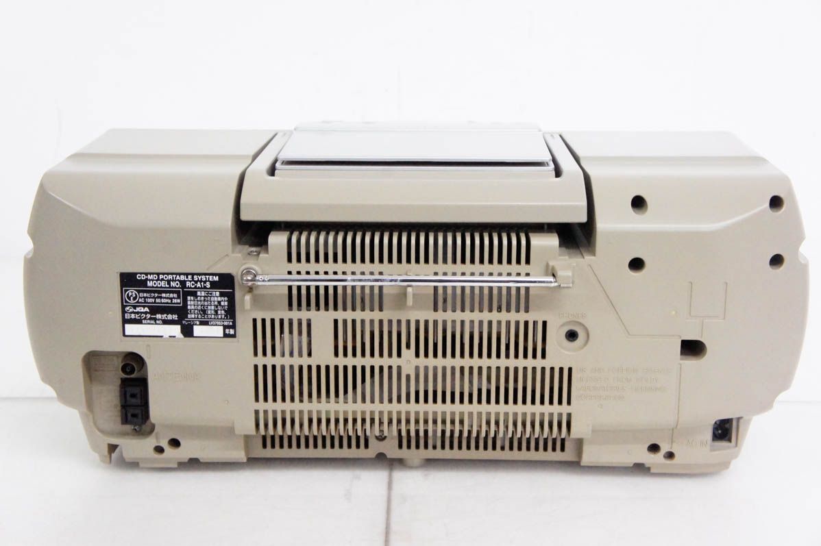 【動作品】Victor RC-A1 CD MD テープ オーディオシステム 本体 Victor CD-MDポータブルシステム Victor RC-A1 RC-A1-S
