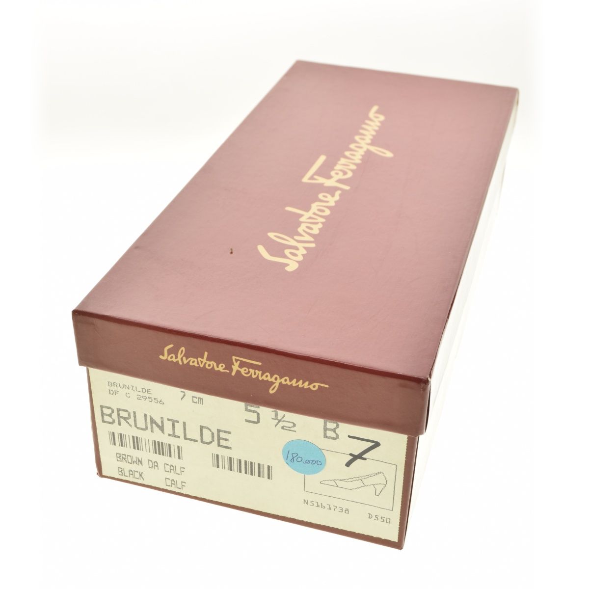 SalvatoreFerragamo】OLD イタリア製 29556 BRUNILDE バイカラー