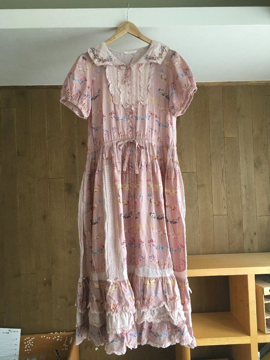 Special item～ストロベリーローズプリントミディワンピース｜ピンク