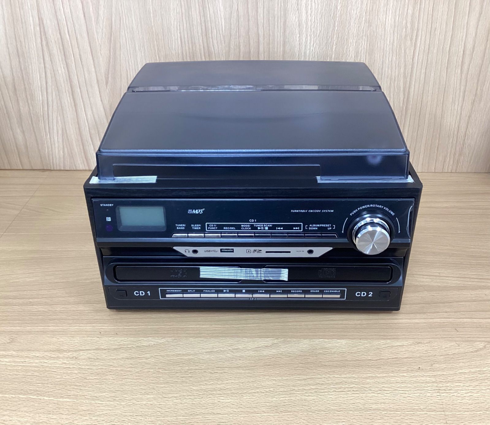 SKネット エスケイネット レコード・カセットCD再生機能付き CD 
