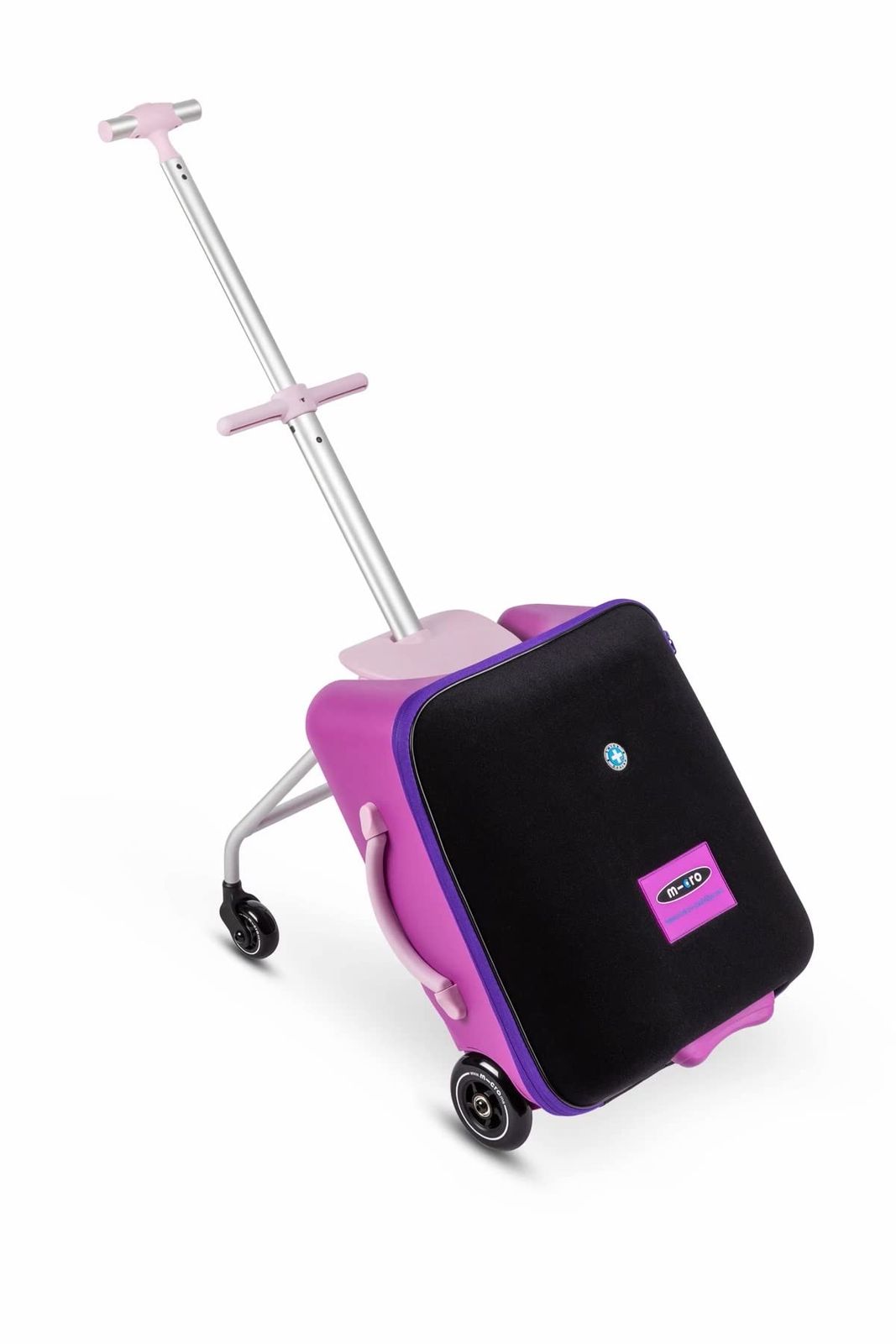 マイクロキックボード - 荷物が簡単 - 折りたたみ式で乗れるスイスデザインの荷物ケース 機内持ち込み可 子供用 対象年齢18か月以上 バイオレット