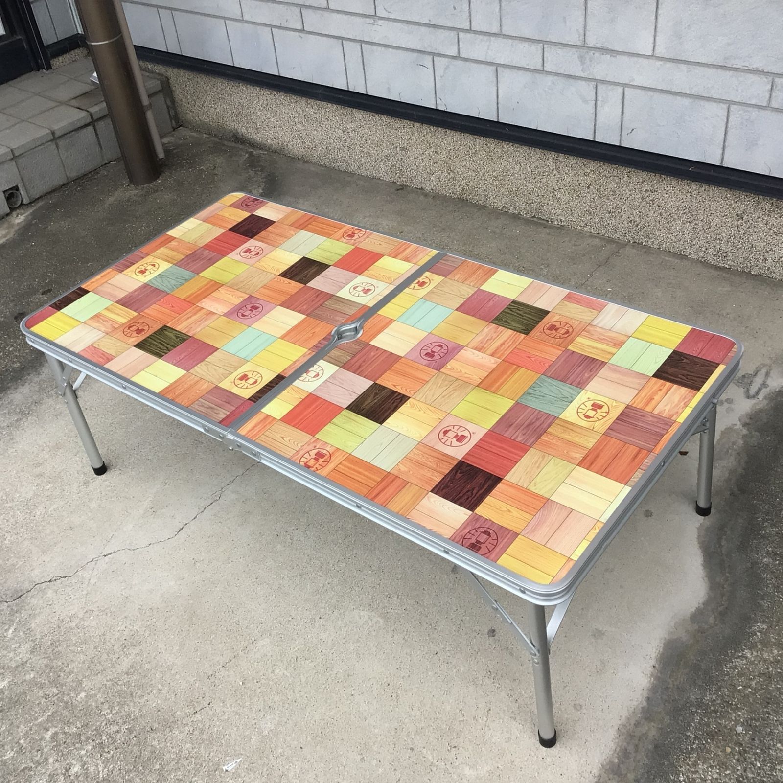 コールマン アウトドアテーブル2点セット ナチュラルモザイク