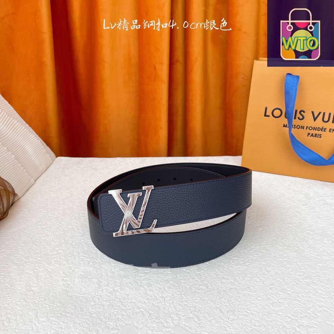 Louis Vuitton柄レザーベルト ゴールドバックル ベルト・LV GO-14 20MM ｜ルイ・ヴィトン 公式サイト - M8614Z