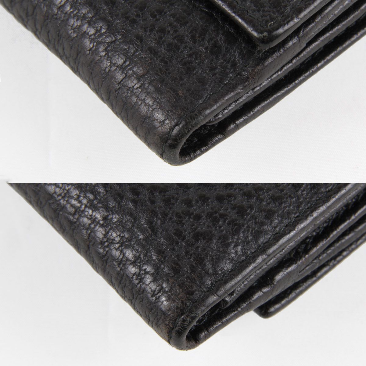 gucci グッチ　長財布　used品 USED』 グッチ 131847・0959 長財布 レザー ブラック - メルカリ