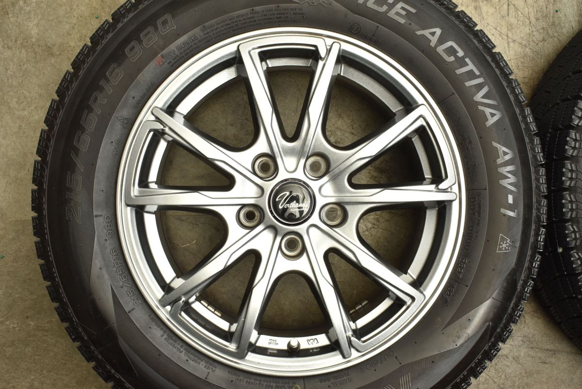 日本全国無料配達! 製 バリ溝 ヴェルザンディ 16in 6.5J 38 PCD114.3 ナンカン AW-1 215 65R16 アルファード ヴェルファイア CX-30