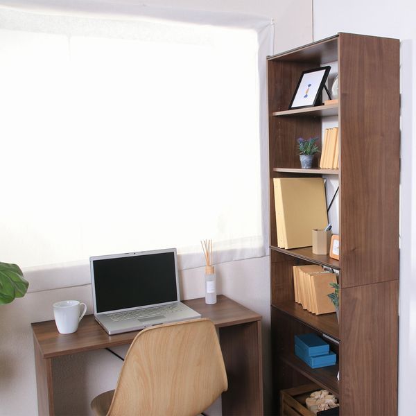 オープンラック6段 MBR ミディアムブラウン 組立品 代引不可 WWW_KANDAIZUMI_COM