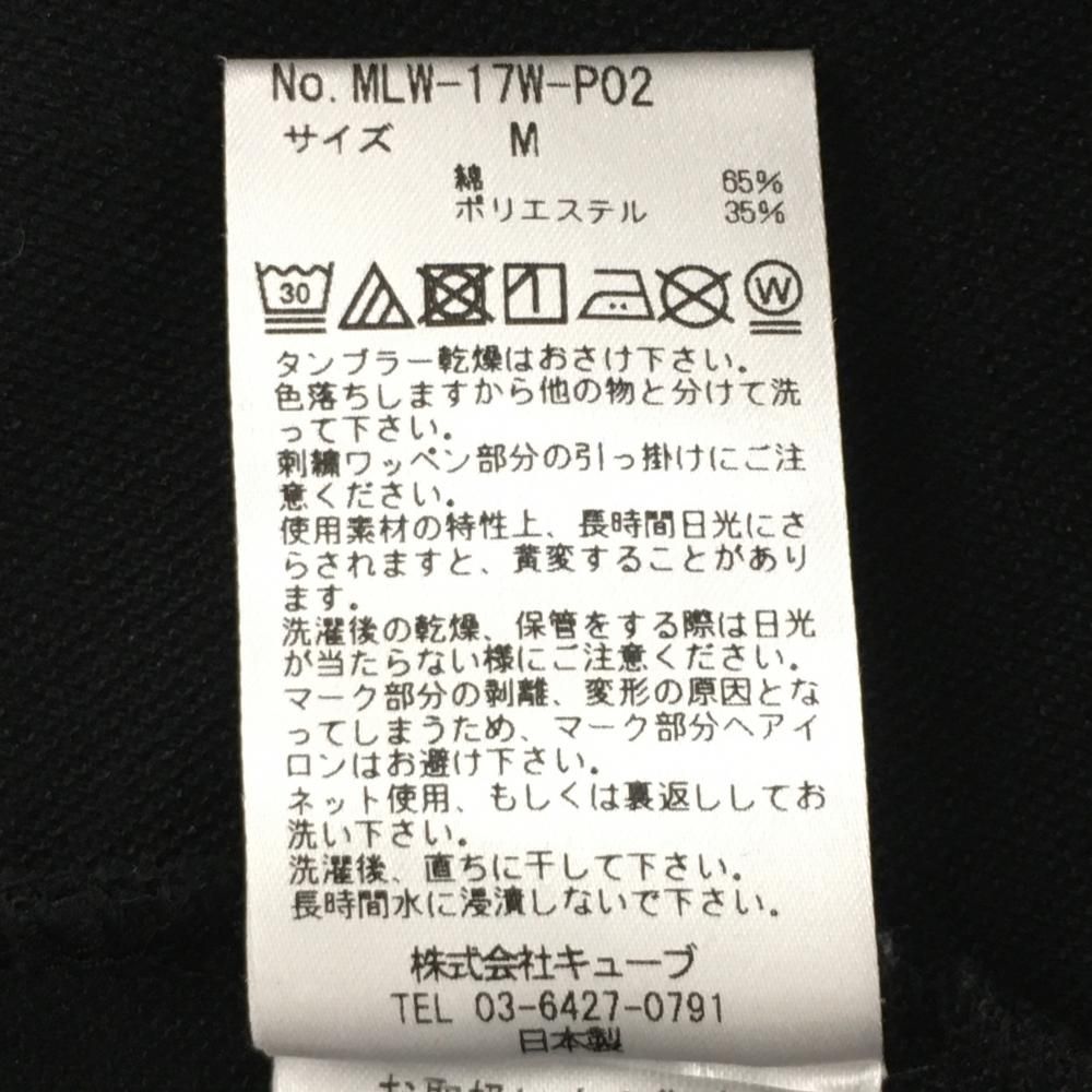 美品！マークアンドロナのブラックスカルポロシャツ MARK&LONA ポロシャツ スカル刺繍 総柄 ブラック 半袖 XL 大きめ