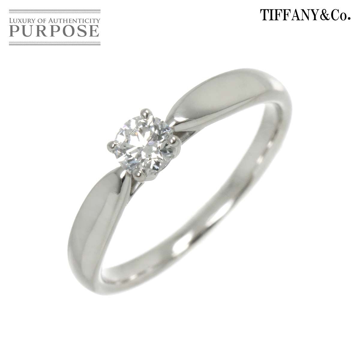 ティファニー TIFFANY-CO. ハーモニー 8号 リング ダイヤ 0.22ct Pt プラチナ 指輪 Harmony Diamond Ring 90272380