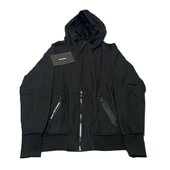 DIESEL　ディーゼル パーカー　ナイロン　黒　カラー９XX　サイズXS DIESEL ディーゼル パーカー ナイロン 黒 カラー9XX サイズXS