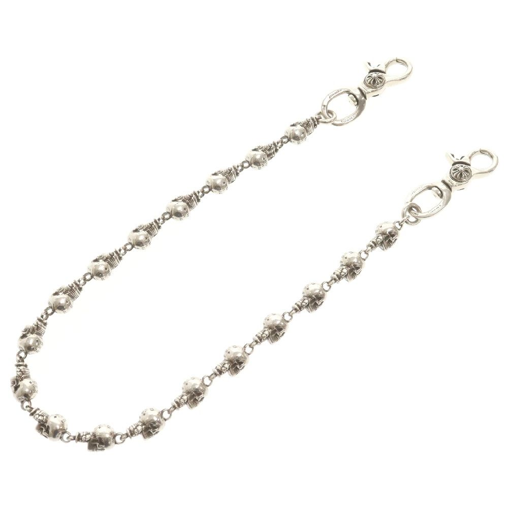 CHROME HEARTS (クロムハーツ) FOTI DLFN SMALL 2クリップフォティデルフィーノスモール シルバーウォレットチェーンウォレットチェーン