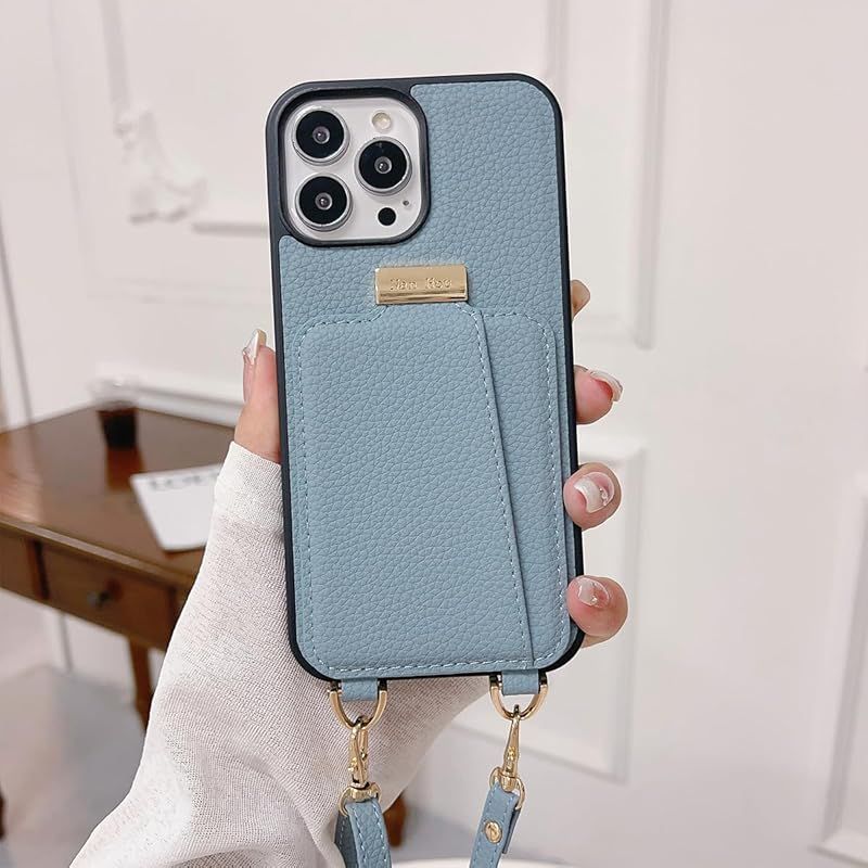 新品　NanHou iPhone 15 Pro Max ケース 手帳型 高質PU(超繊皮革) ファッション手帳型 斜めショルダーストラップ付き（長さ調整可能）耐衝撃 保護 カバー 内蔵 自吸式開閉 マグネット 背面鏡付き 人