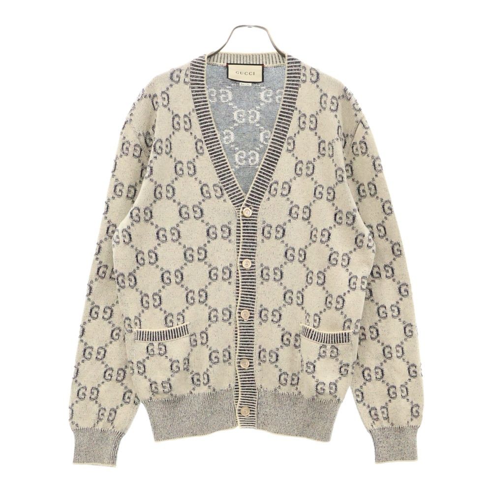 タイムセール 半額 GUCCI XKBAU 614746 ニットカーディガン GGロゴ (グッチ) トップス