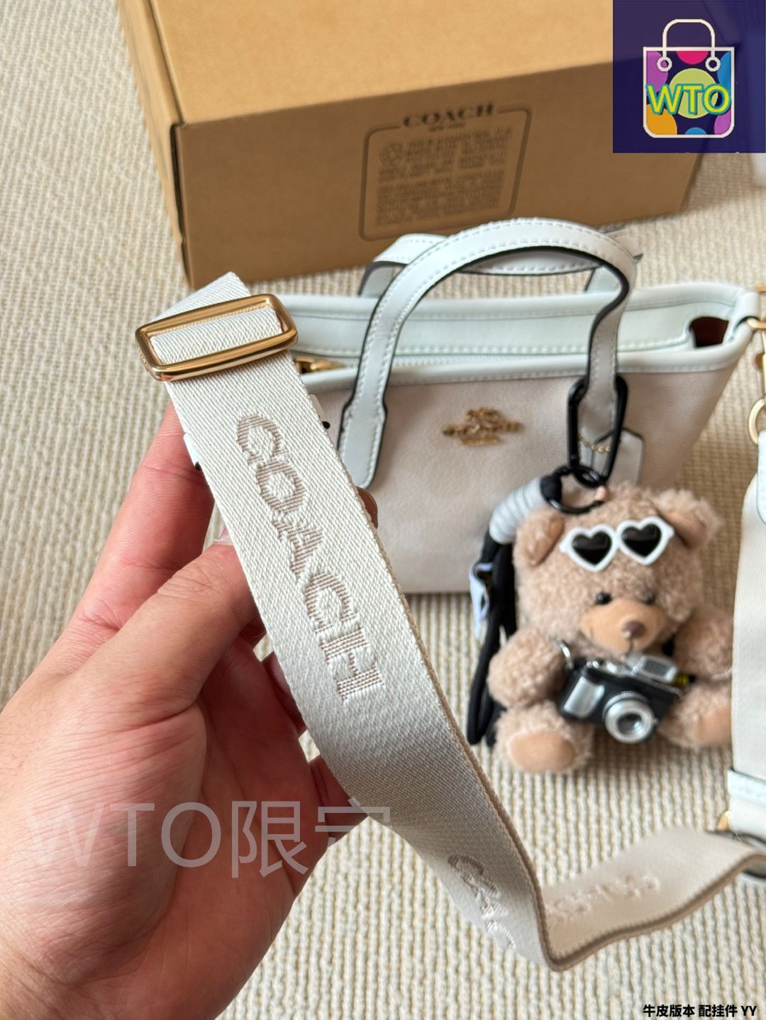 【新品・未使用】COACH ノリータ19 ボードウォーク ミニバック ポーチ コーチ COACH コーチ ポーチ COACH アウトレット シグネチャー