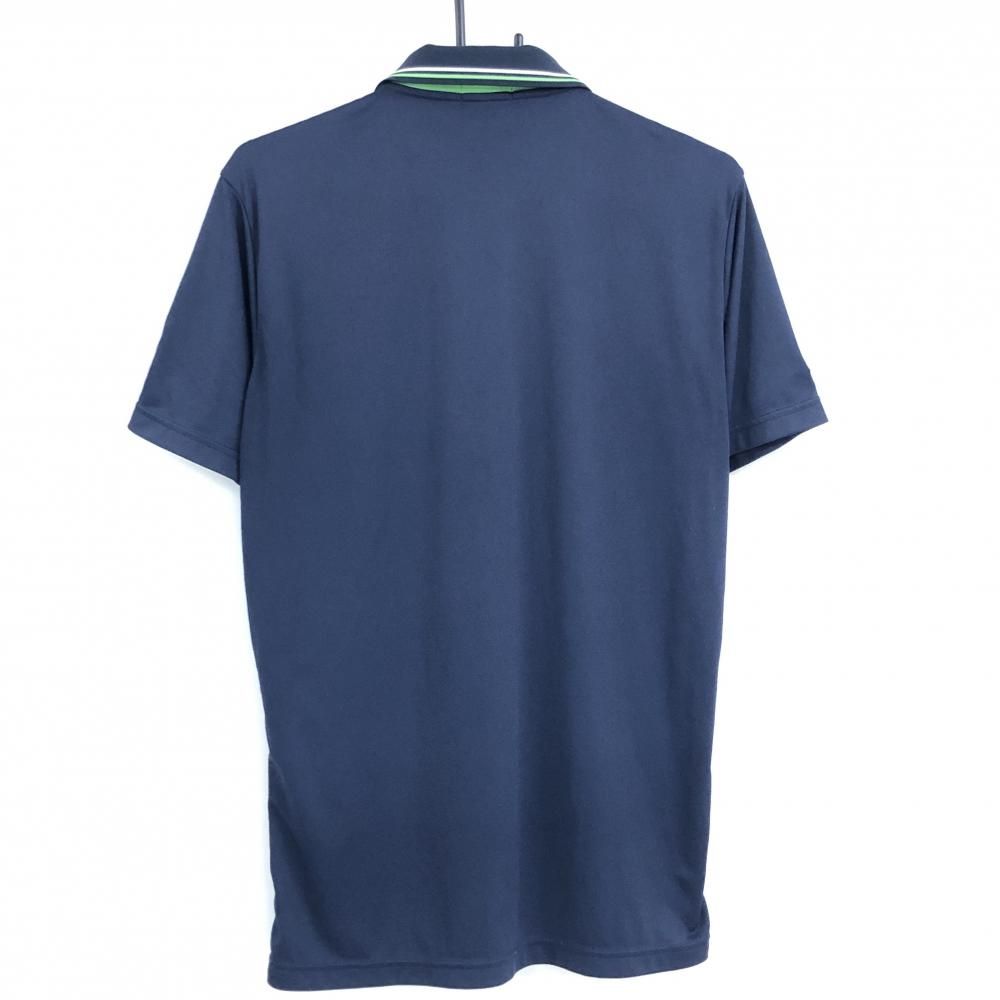 Mizuno The Open ポロシャツ 美品】ミズノTHE OPEN 半袖ポロシャツ ネイビー×ライトグリーン