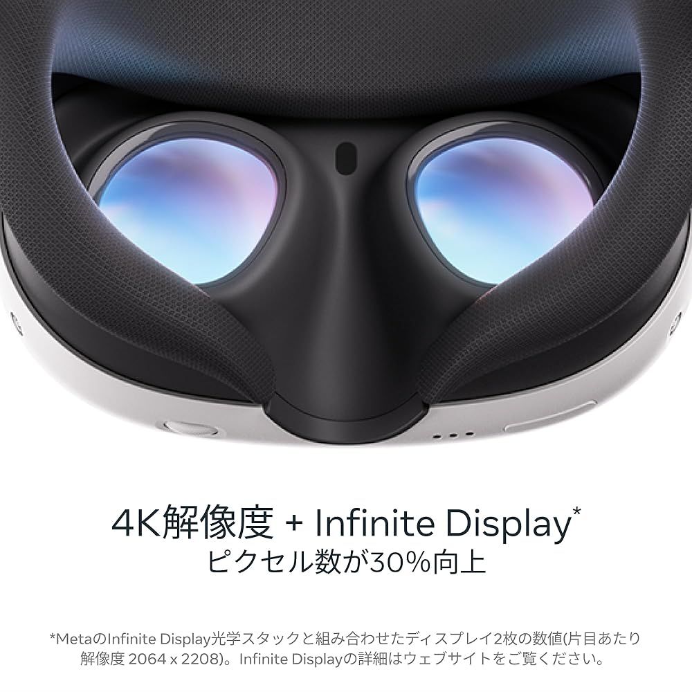 Meta Quest 3 512GB 最もパワフルなMeta Quest コントローラー付きのオールインワンVR MRヘッドセット