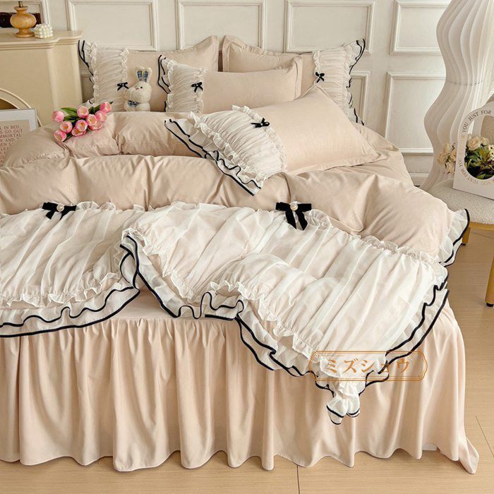 ホワイトリボン付きシングルカバーセット ホワイトリボン付きシングル