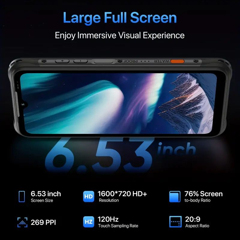 UMIDIGI BISON X20は頑丈なスマートフォンで、6GB+128GB、1TBまで拡張可能、Android  13、16.59cmのLCDディスプレイ、デュアルSIM 4G、6000mAhバッテリー、NFC、顔認識、指紋センサー、20MPカメラ - メルカリ