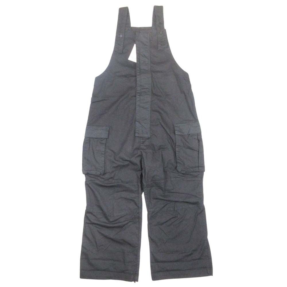 ♥ marc point マークポイント コットン リネン サロペット オーバーオール パンツ カーゴポケット 50 ブラック メンズ 古着
