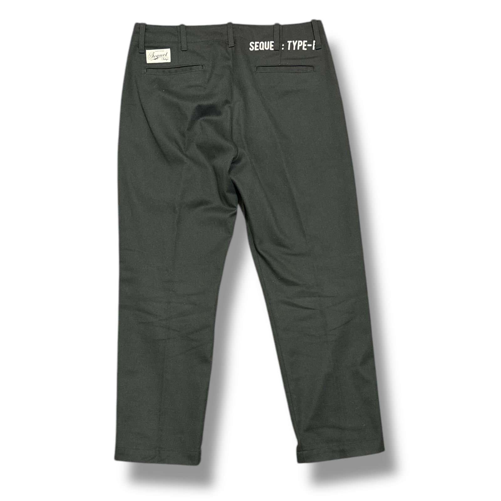 参考上代36300円 SEQUEL 23AW CHINO PANTS TYPE-F チノパンツ スラックス シークエル SQ-23AW-PT-07 ブラック M 90172A7