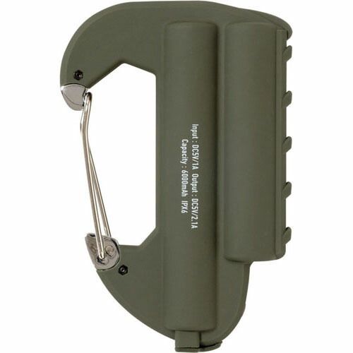 まとめ エルコミューン バッテリー カラビナバッテリー ダブル Olive CRB-012 ×3セット