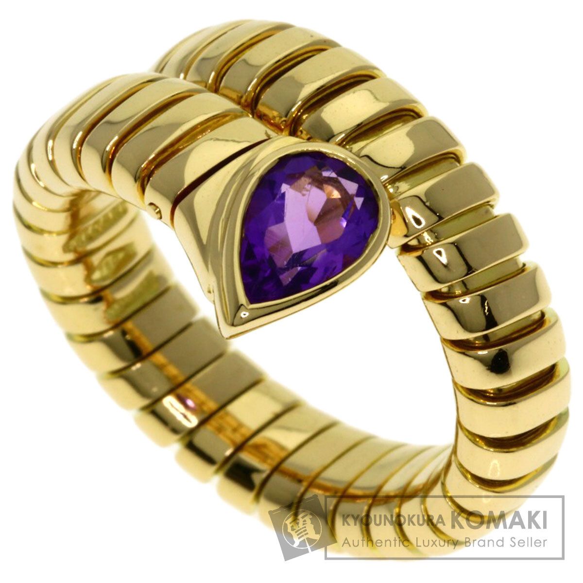BVLGARI ブルガリ トゥボガス アメジスト リング 指輪 K18YG レディース