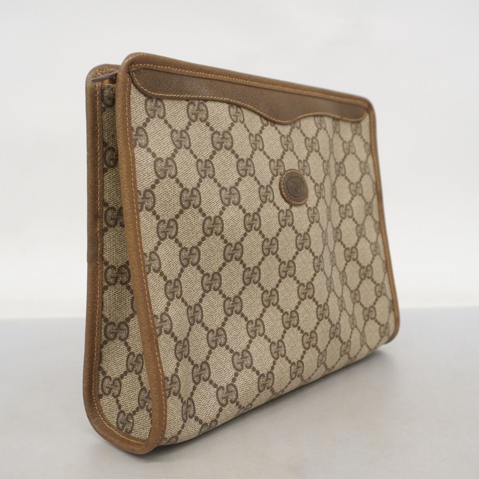 グッチ Gucci グッチ クラッチバッグ GGスプリーム 97 01 038 ベージュ ブラウンレディース