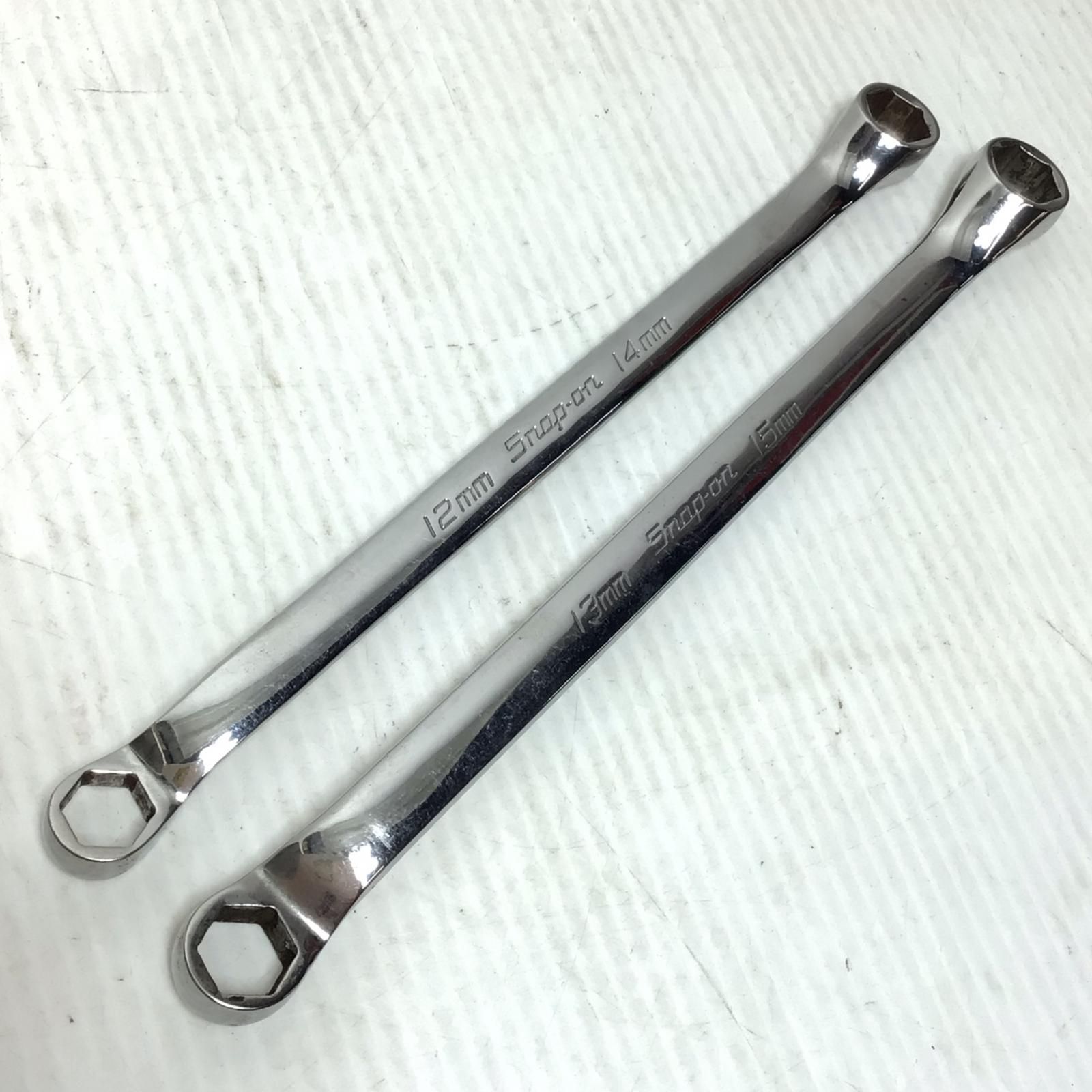 ΘΘSnap-on スナップオン ハンドツール 両口メガネレンチ 程度B 2本セット 12~14mm|13~15mm 使用感有 XBM1214SA|1315SA