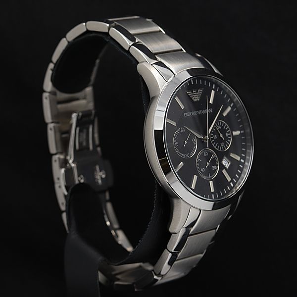 アルマーニ 腕時計 クオーツ QZ メンズ AR-2434 クロノグラフ 稼働