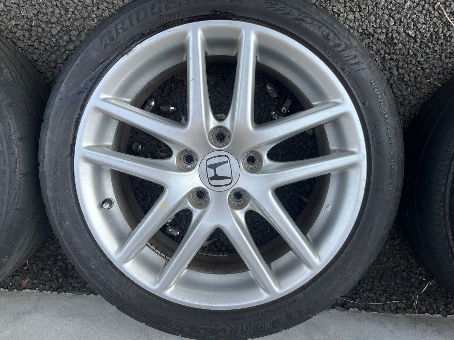 送料無料】アコード（CL7） ユーロR 純正ホイール × タイヤセット 17