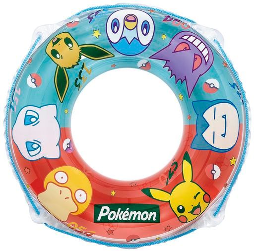 イガラシポケモン80cmウキワ(ロープ付き)膨らんだ状態の浮輪の内周が約105~110cm