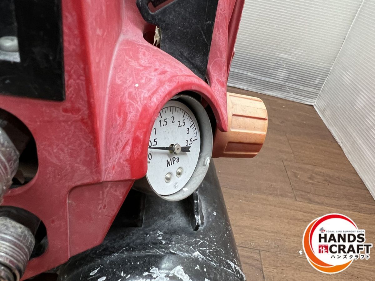  MAX AK HH 1110 E コンプレッサ 高圧4口 マックス メーターカバー割れ シール剥がれています コンプレッサー エアーツール