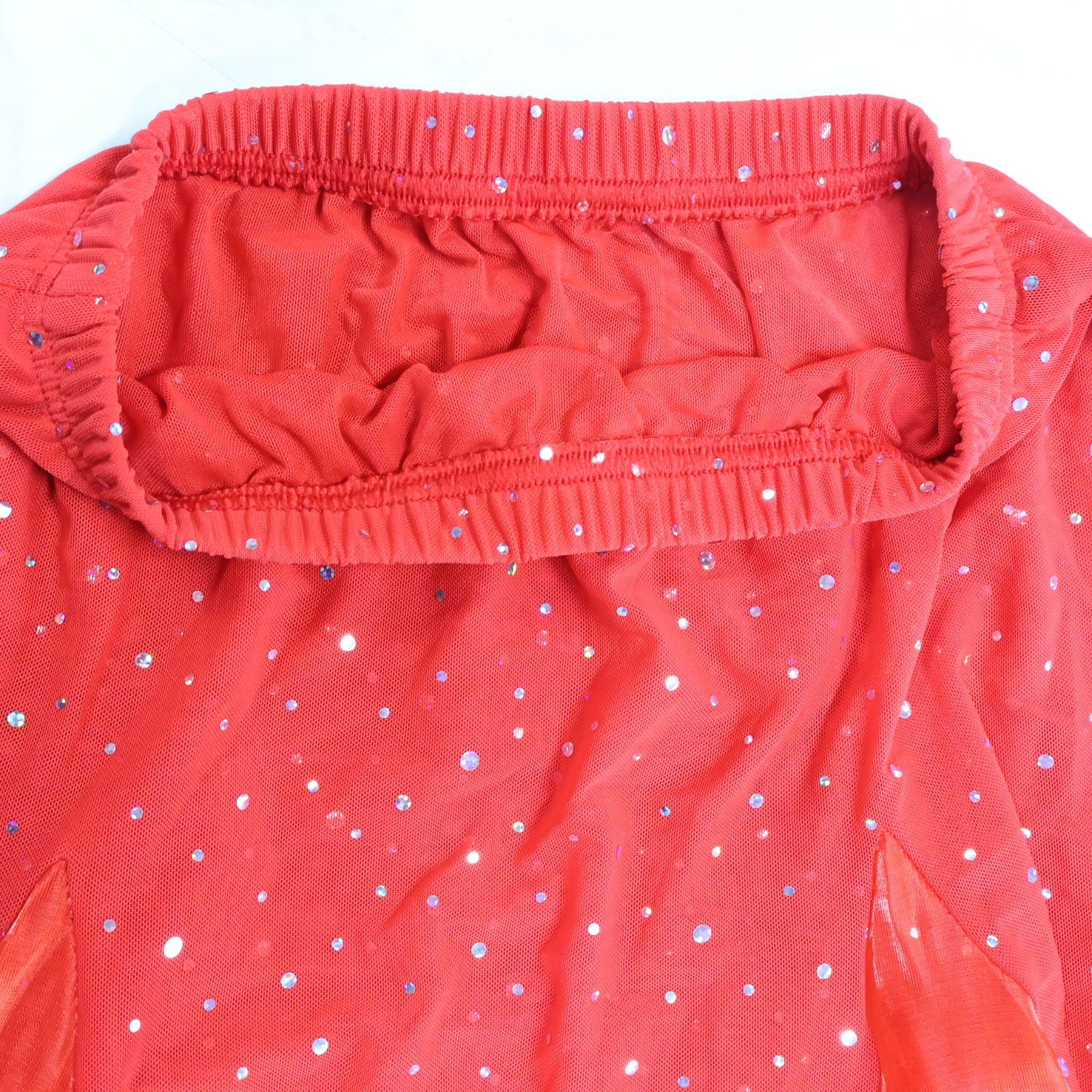 送料無料』【ベリーダンス用 オリエンタル衣装】レッド スパンコール