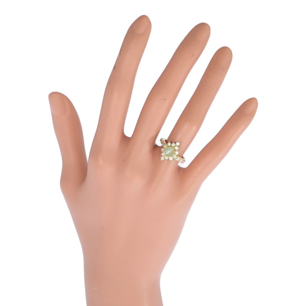 CH1.17ct/FD:0.82ct/クリソベリル・キャッツアイ ダイヤモンド