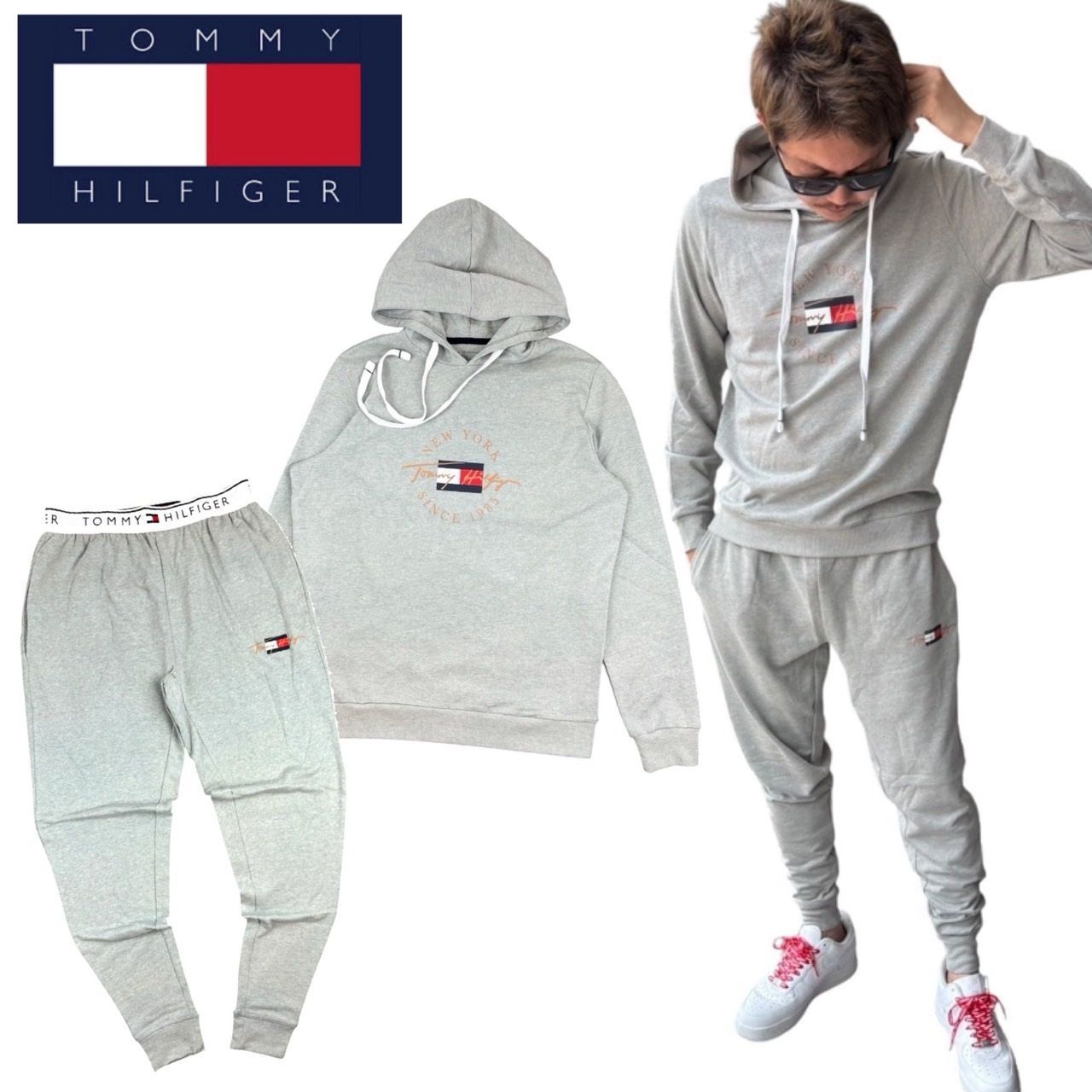 トミーヒルフィガー TOMMY HILFIGER セットアップ パーカー ジョガー 
