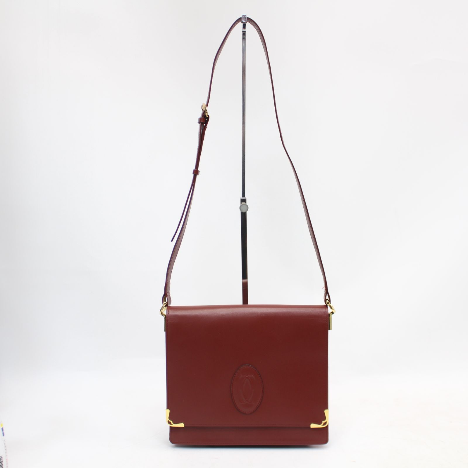 IS614)Cartier カルティエ マストライン スクエア ショルダー