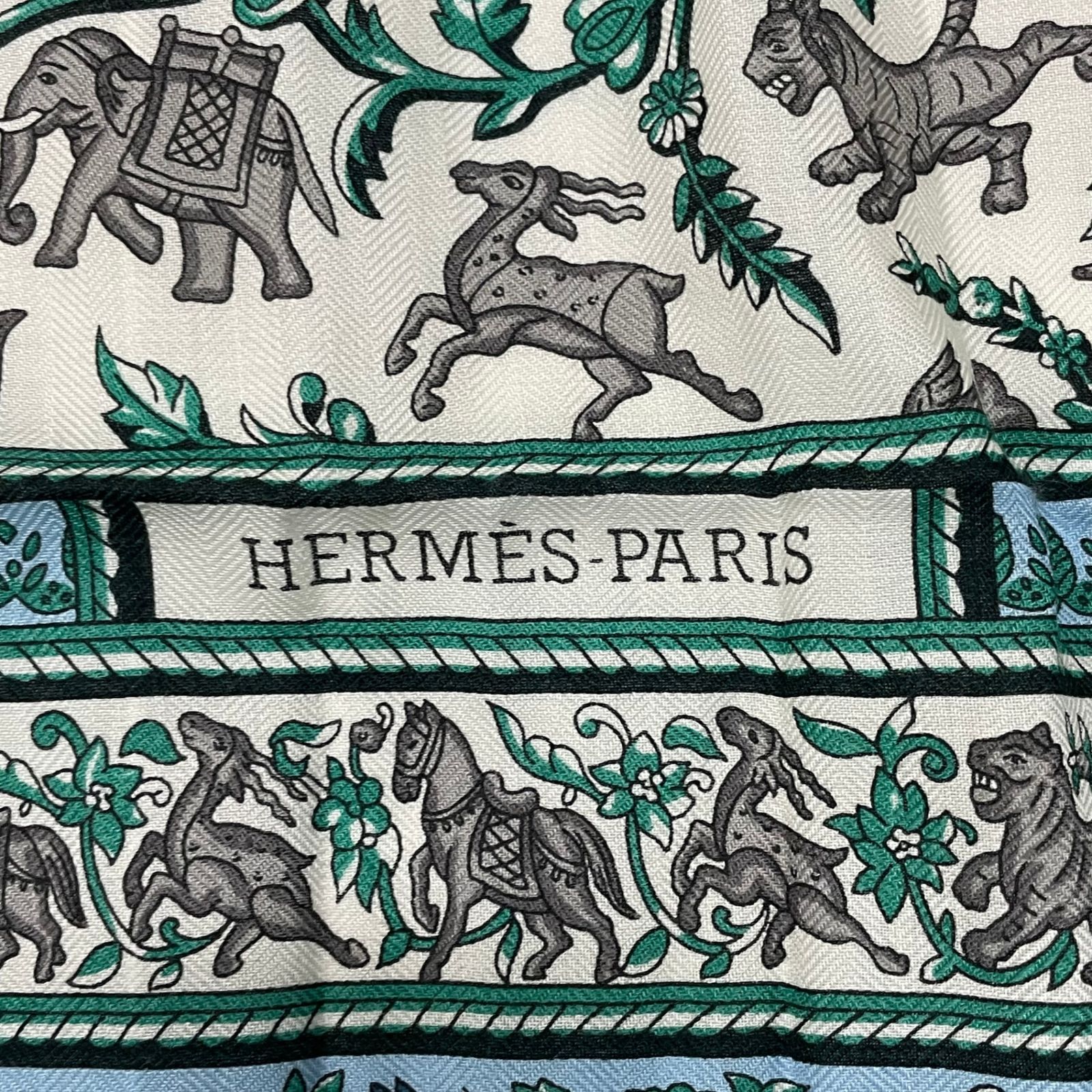 HERMES カレジュアン140 インドの狩猟 CHASSE EN INDE 極美品 HERMES
