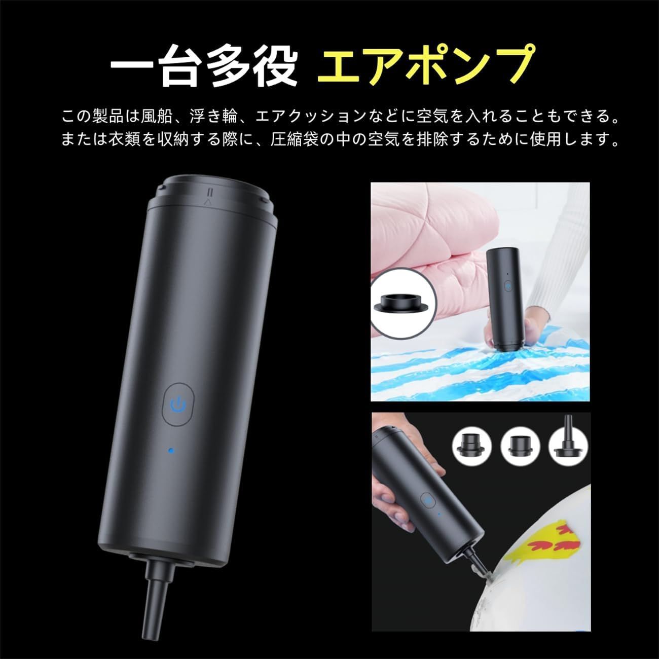 ハンディクリーナー 車用掃除機 コードレス 10000Pa 6000mAh 超軽量0.3