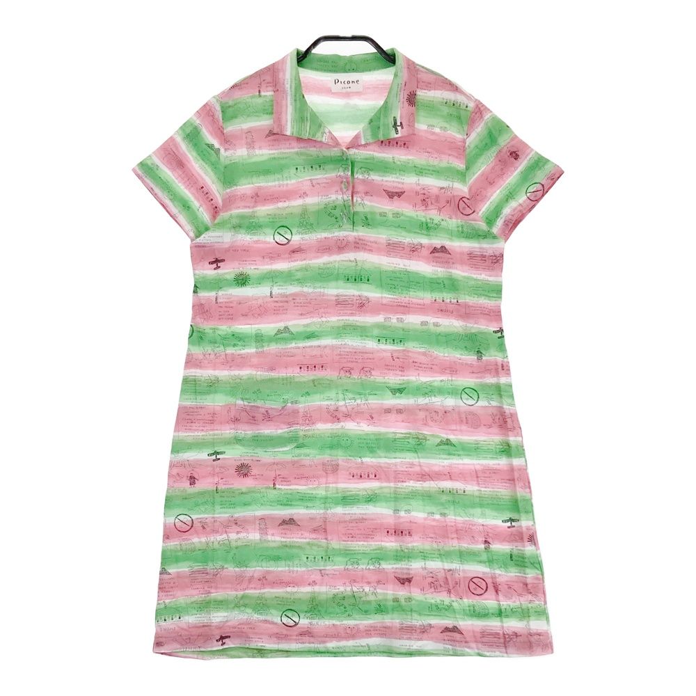 サイズ：2 PICONE CLUB ピッコーネクラブ 半袖ワンピース 総柄