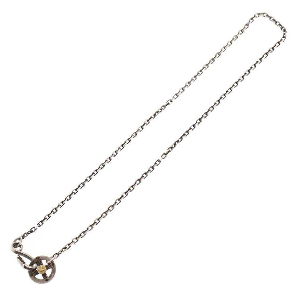 Goro's ゴローズ ネックレス オールドフック太角チェーン+全銀太陽メタル小 Goro's ゴローズ ネックレス オールドフック太角チェーン+全銀太陽