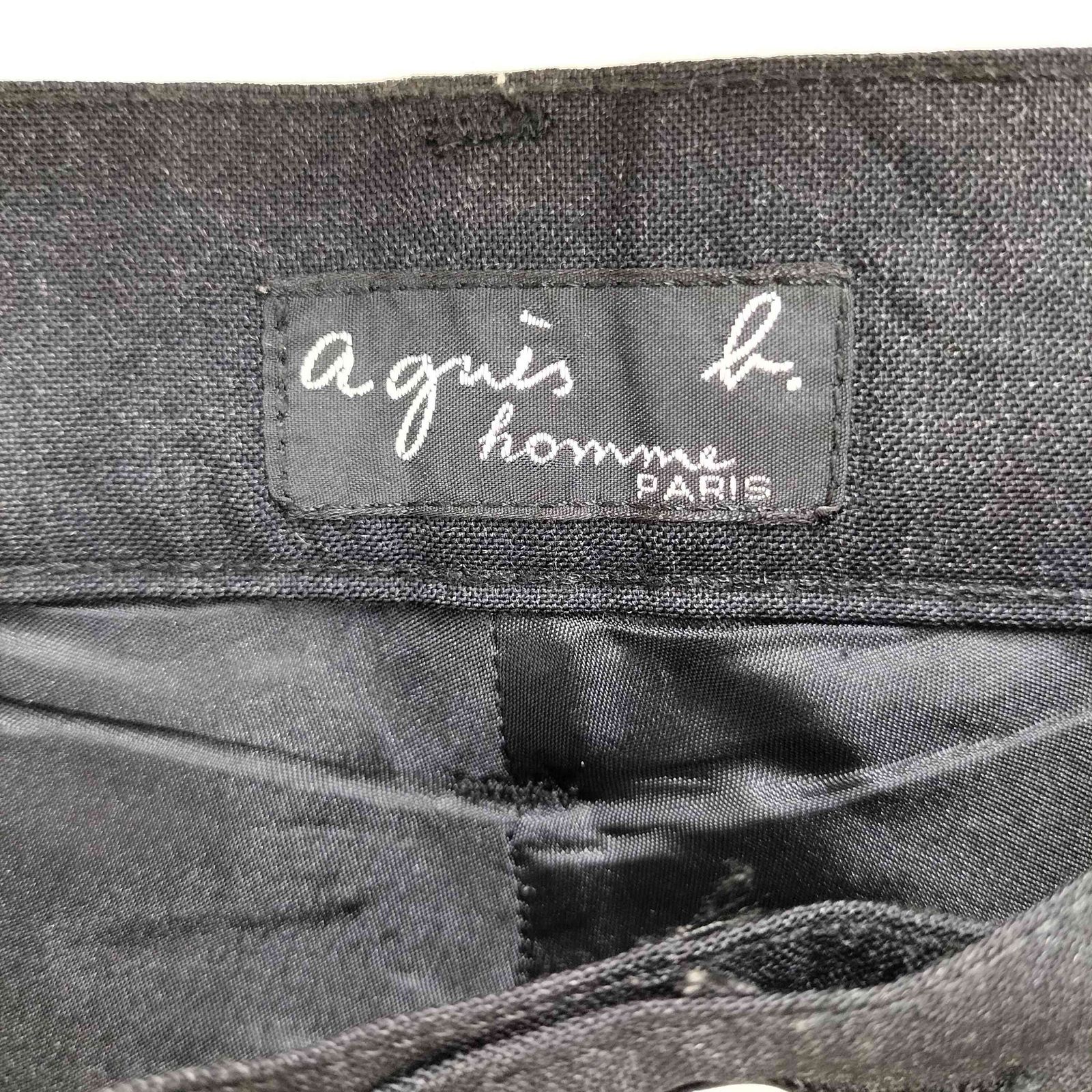 S*y様 90s agnès b. HOMME ウールスラックス フランス製 アニエスベーオム Agnes b.homme 90-00S フランス製 ウール ストレート