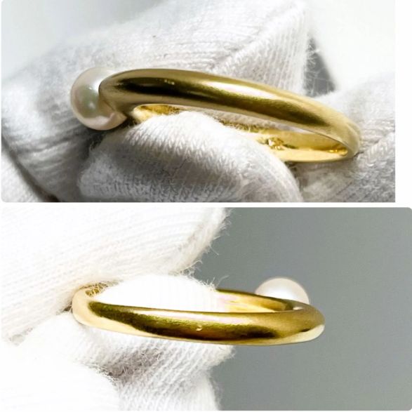 MARGARET HOWELL　マーガレット　ハウエル　K18 パールリング 値下げ！MARGARET HOWELL マーガレット ハウエル パール リング