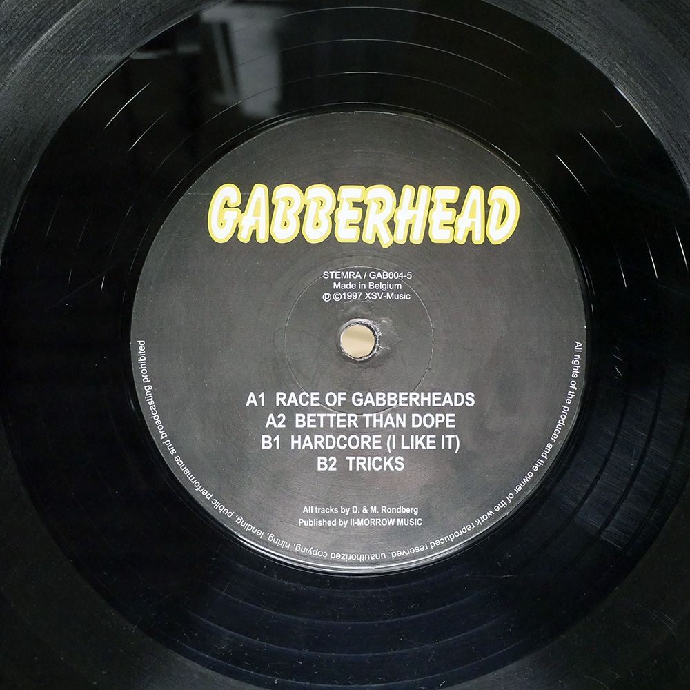 オランダ盤 MD & A/RACE OF GABBERHEADS/GABBERHEAD GAB0045 12 - メルカリ