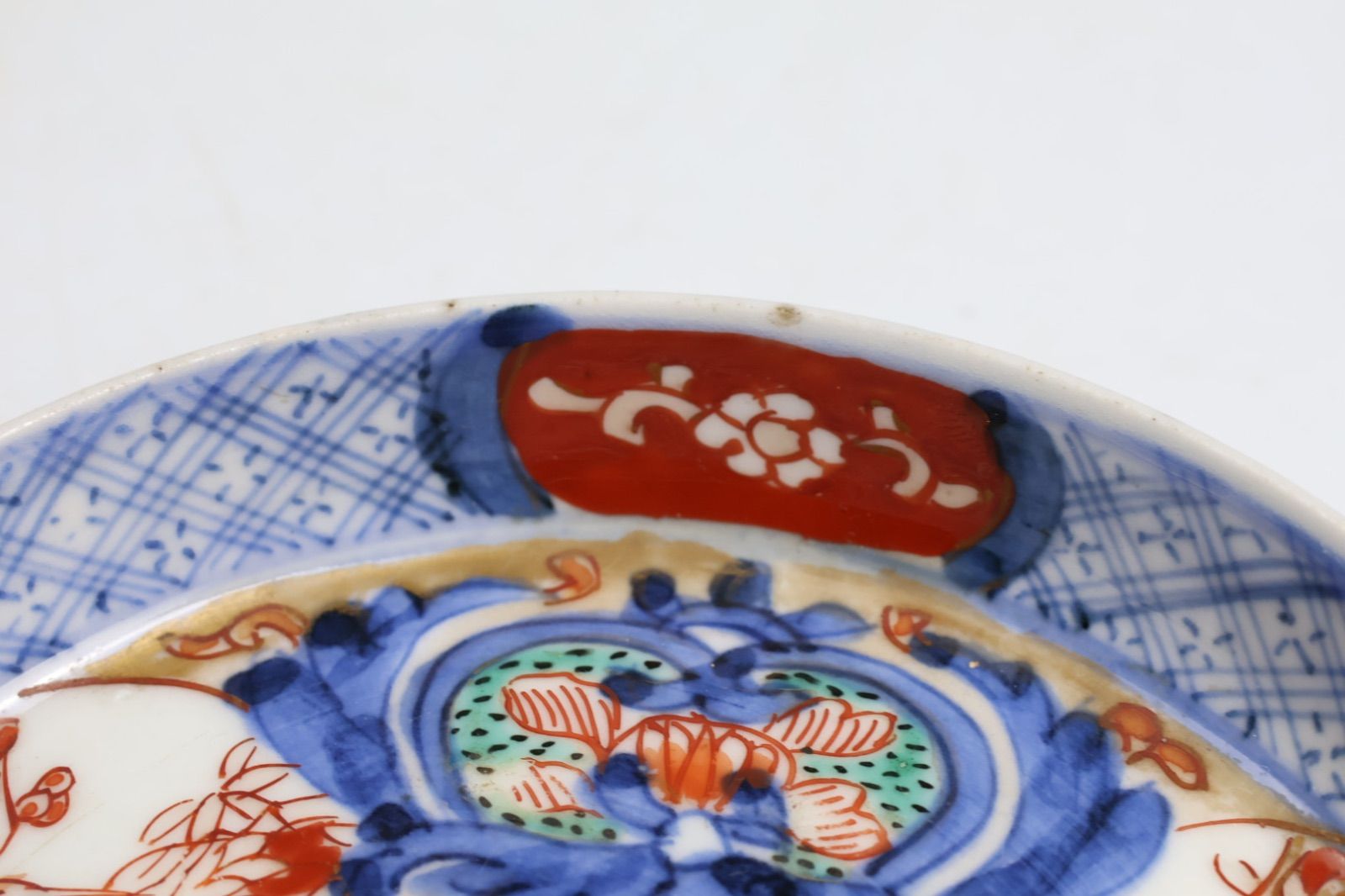 827 色絵 花 鶴 古伊万里 伊万里焼 骨董 アンティーク 小皿 5客セット
