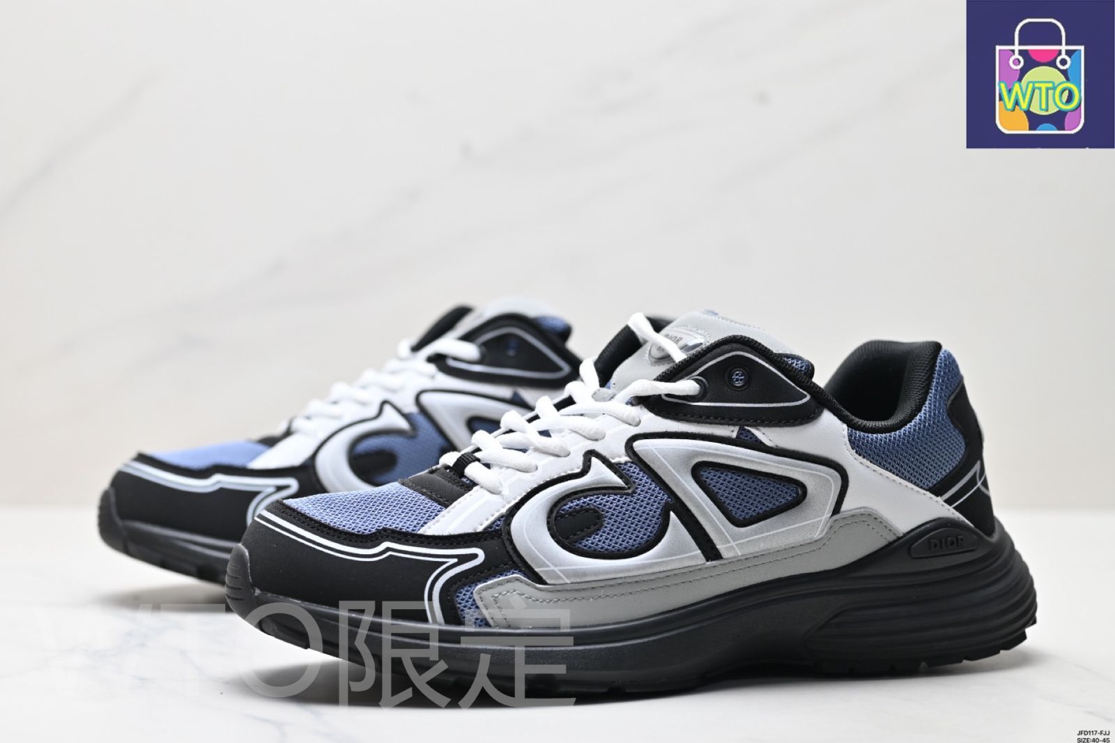 Dior（ディオール）B30 メッシュ生地厚底レース付きレジャーロー