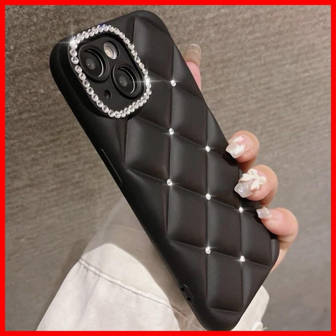 CELINE ブラック iPhone 11 ケース キルティング 数量限定ショルダーストラッププレゼント中】キルティングiPhone